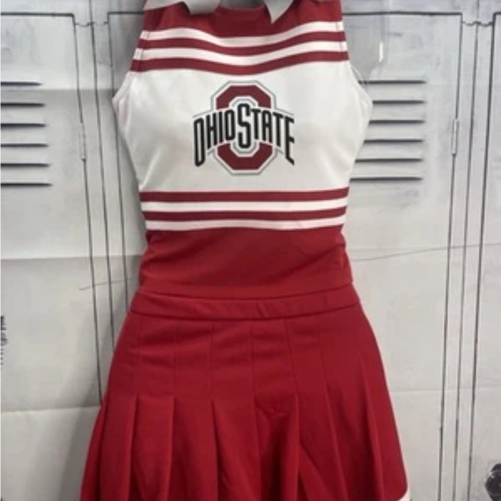 Ohio State Cheerleading Outfit Red and White - Picture 7 of 7
